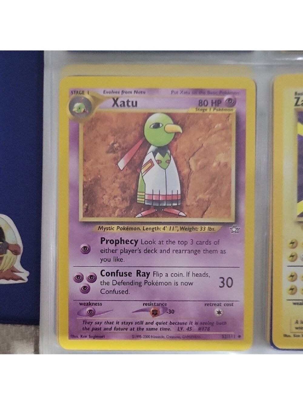 Pokemon Xatu Trading Card